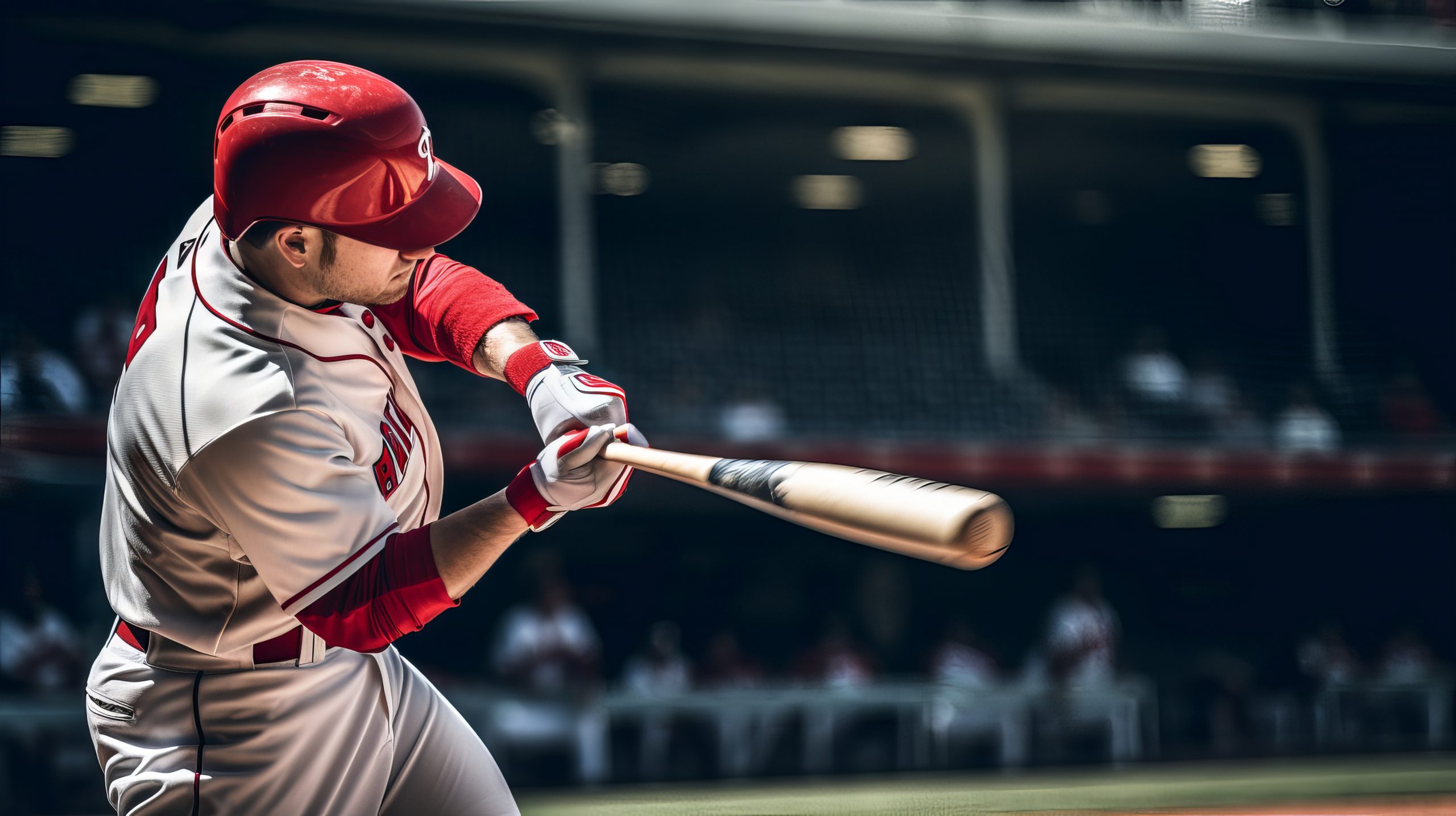 Baseball player swinging bat a with gloved hands. GLOVE DOVE® The Ultimate Glove Saver!™ can be used for your batting gloves